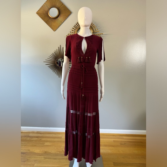 Lulu's Burgundy Maxi Dress - Picture 7 of 16